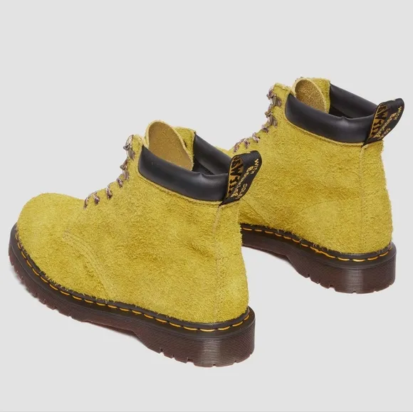 NEW Doc Martens Moss Green/Chartreuse Long Nap Suede Ben 939 Padded Boots 7