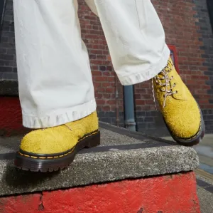NEW Doc Martens Moss Green/Chartreuse Long Nap Suede Ben 939 Padded Boots 7