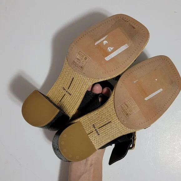 NEW Dolce Vita Onnie Sandals Womens 9 Chic Classy Modern Business Casual Dark