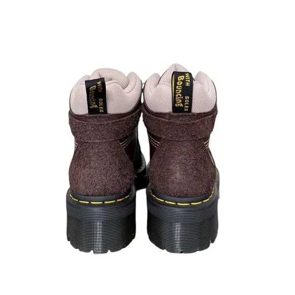 New! Dr. Martens Zuma Leather &amp; Suede Hiker Platform Boots -  Women US 8 / EU 39