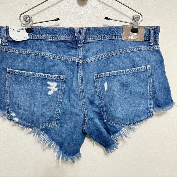 NEW Free people We The Free Westwood Hi-Low Shorts size 33