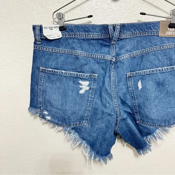NEW Free people We The Free Westwood Hi-Low Shorts size 33