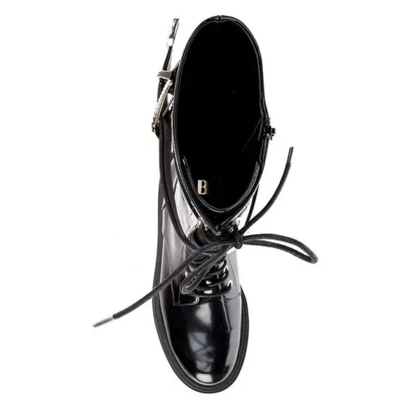 NEW GB Gianni Bini Sky Scraper Lace-Up Lug Sole Platform Tall Combat Boo…