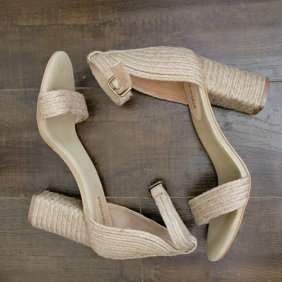 NEW Jeffrey Campbell Sandals Womens 9.5 Rowboat Jute Boho Nature Chic Summer