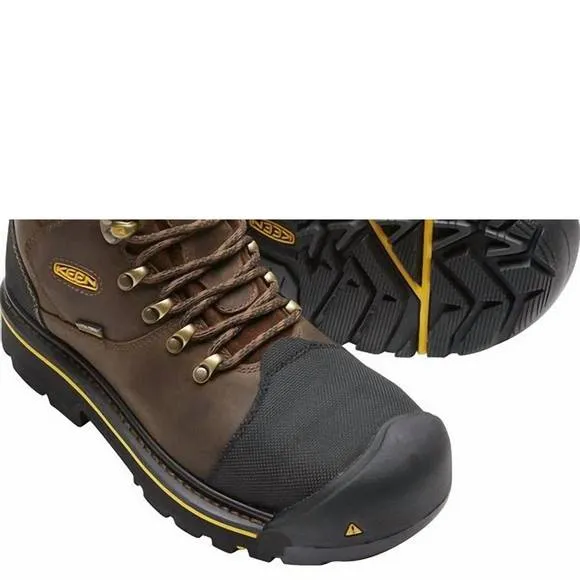 NEW KEEN men's milwaukee waterproof steel toe work boots in dark earth