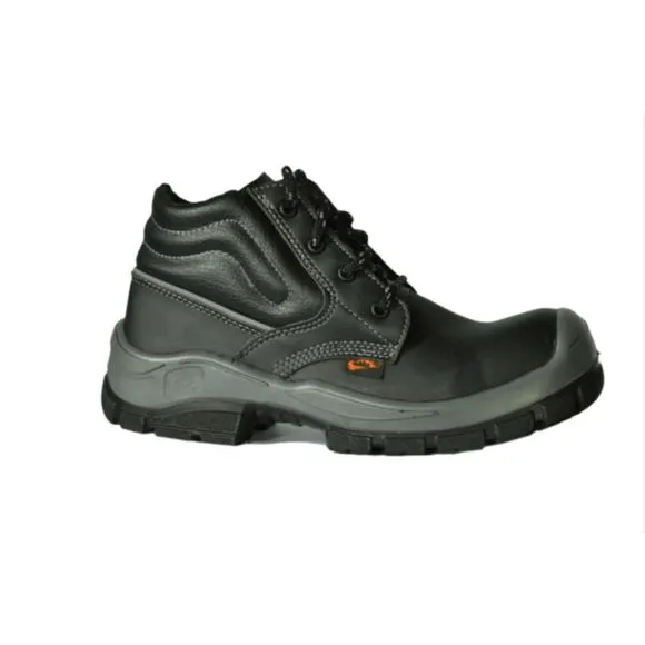 NEW MENS SAFETY WORK BOOTS- IMPACT &amp; SLIP RESISTANT, WATERPROOF | BLACK SIZE 11