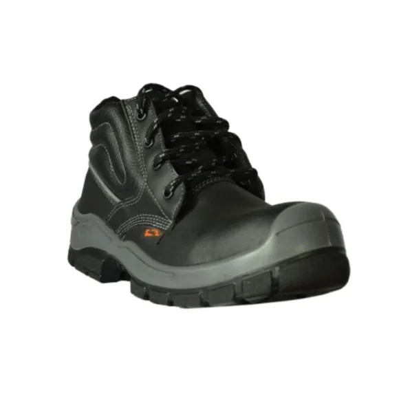 NEW MENS SAFETY WORK BOOTS- IMPACT &amp; SLIP RESISTANT, WATERPROOF | BLACK SIZE 11