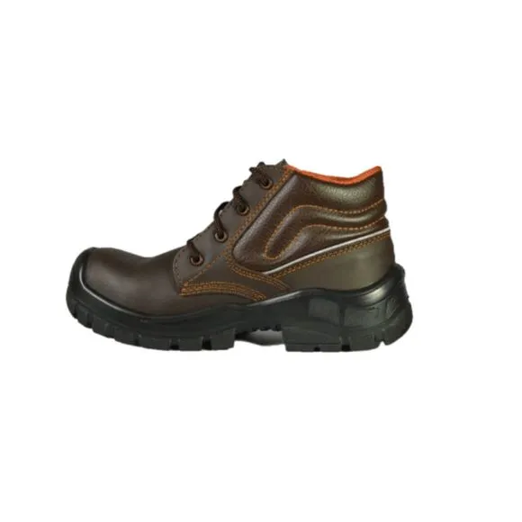 NEW MENS SAFETY WORK BOOTS- IMPACT &amp; SLIP RESISTANT, WATERPROOF | BROWN SIZE 11