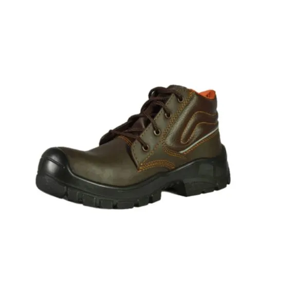 NEW MENS SAFETY WORK BOOTS- IMPACT &amp; SLIP RESISTANT, WATERPROOF | BROWN SIZE 11