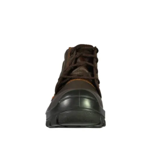 NEW MENS SAFETY WORK BOOTS- IMPACT &amp; SLIP RESISTANT, WATERPROOF | BROWN SIZE 11