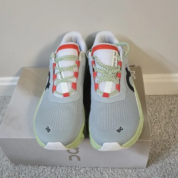 New ON WOMEN'S CLOUDMONSTER Glacier Meadow Gray Green Running Shoes US 8 EU 39