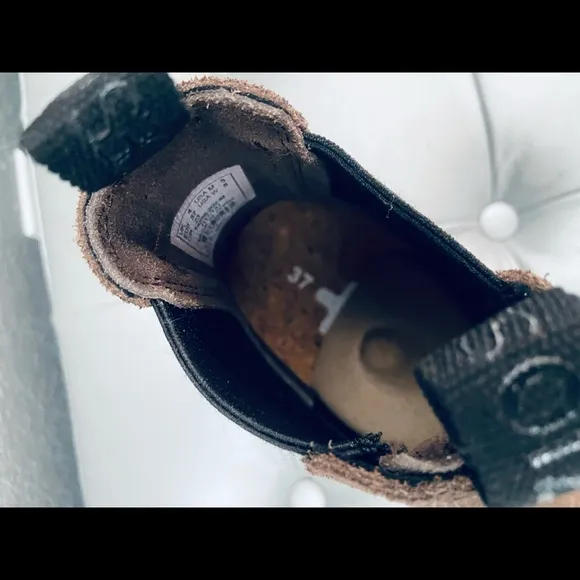 NEW! Otz Shoes Brown Leather Ankle Booties w/ Pull Tabs &amp; Comfy Cork Insoles