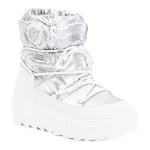 NEW PAJAR Moon Bungee Lace Mid Calf Boots Silver for women 1061tmn