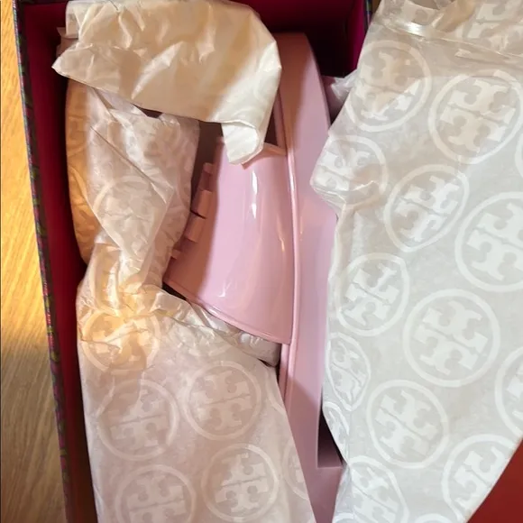 New Pink Tory Burch Sandals ELEANOR JELLY SLIDE 30MM-TPU size 10 NIB 30mm new