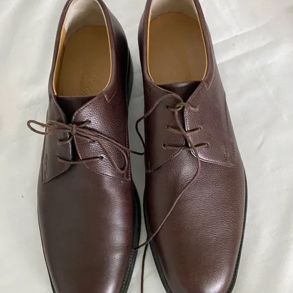 New Salvatore Ferragamo Brown Leather Men’s Shoes