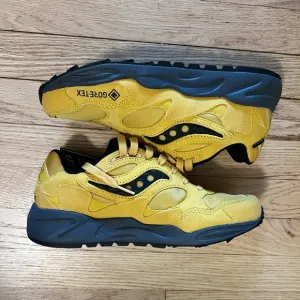 NEW Saucony Grid Shadow 2 GTX Shoes.Yellow Black Grey Gore-Tex