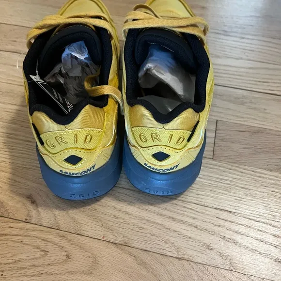 NEW Saucony Grid Shadow 2 GTX Shoes.Yellow Black Grey Gore-Tex