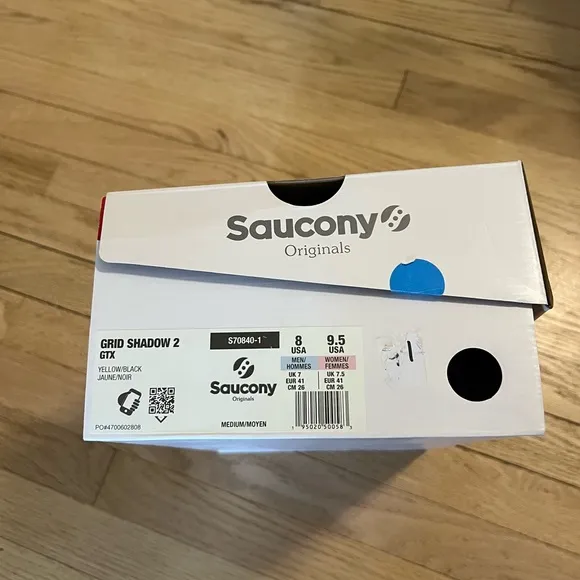 NEW Saucony Grid Shadow 2 GTX Shoes.Yellow Black Grey Gore-Tex