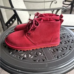 NEW UGG Men's Neumel Chukka  Boots Casual Shoes Suede Red Booties Size 9 3236