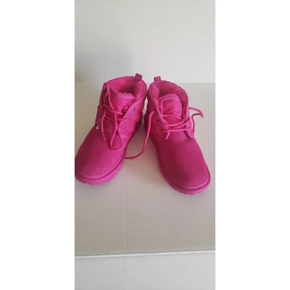 NEW UGG UNISEX KIDS NEUMEL LI LTA PINK BOOTS SZ 6 US