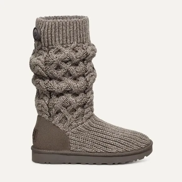new UGG WOMEN'S CLASSIC Wool Blend CARDI CABLE Multiway KNIT BOOTS 8T4