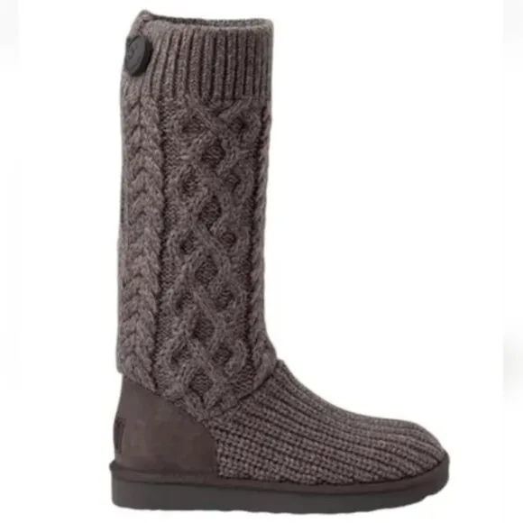 new UGG WOMEN'S CLASSIC Wool Blend CARDI CABLE Multiway KNIT BOOTS 8T4