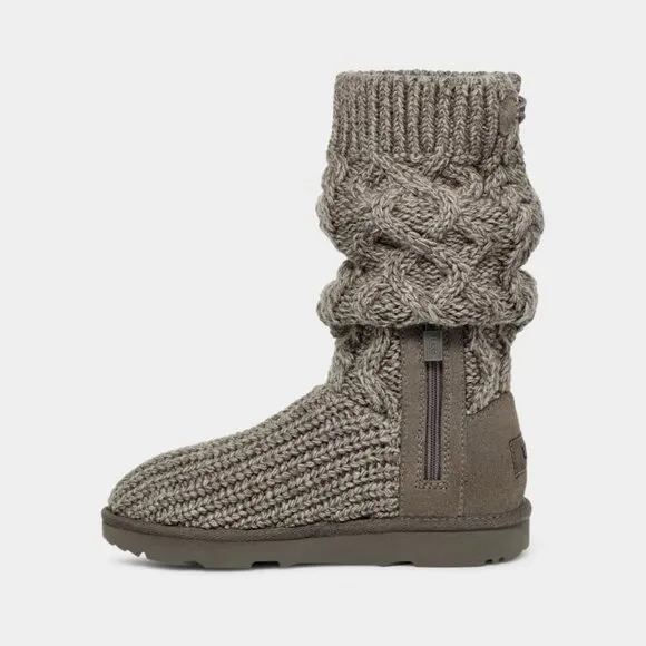 new UGG WOMEN'S CLASSIC Wool Blend CARDI CABLE Multiway KNIT BOOTS 8T4
