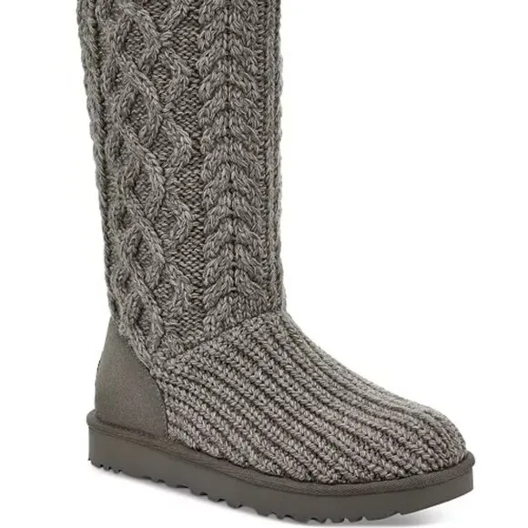 new UGG WOMEN'S CLASSIC Wool Blend CARDI CABLE Multiway KNIT BOOTS 8T4