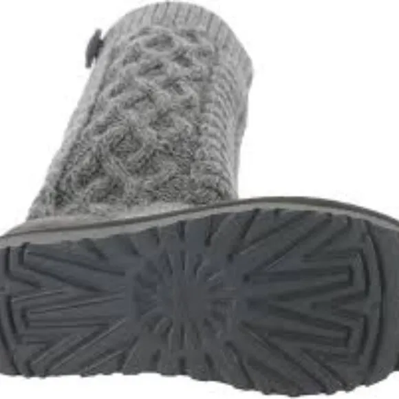 new UGG WOMEN'S CLASSIC Wool Blend CARDI CABLE Multiway KNIT BOOTS 8T4