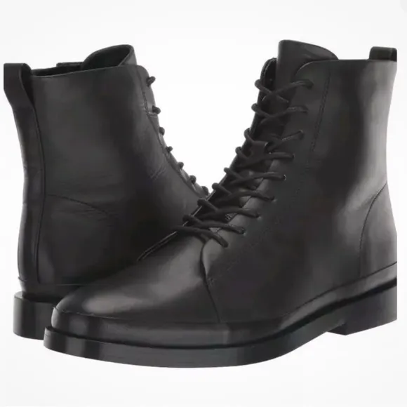 New! Vince Cooper Water-resistant‎ leather Boot in Black Sz 7 $475