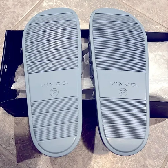 NEW Vince Watley Slide Sandals, Highwater Blue Size 7 Men’s New in Box
