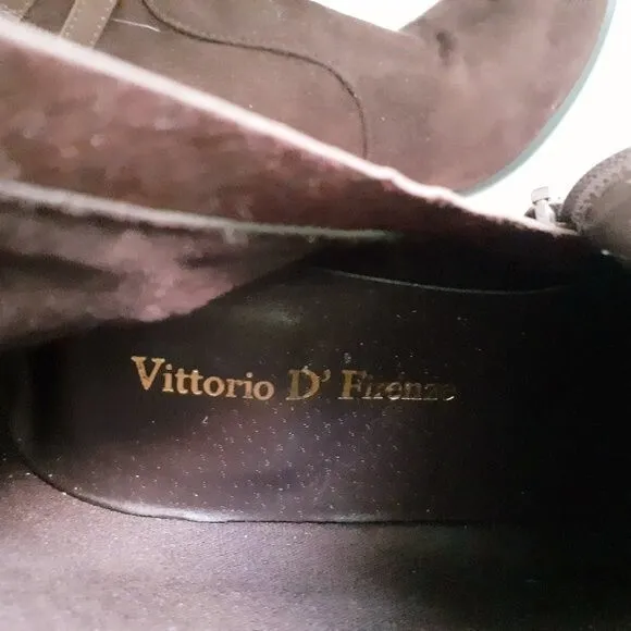 NEW Vittorio D' Firenze Knee High Suede Leather Wedge Boots Size 6 Style Z11221
