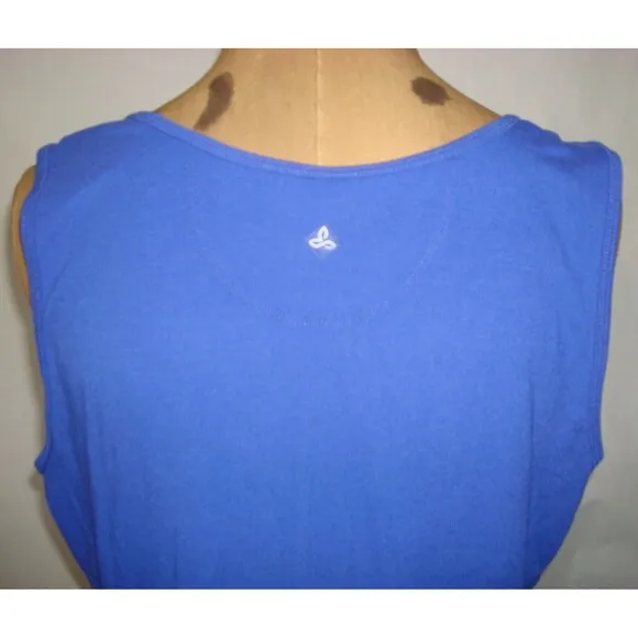 New Womens NWT PrAna S Amelie Dress Cobalt Blue Tank Sleeveless Recycled Nice