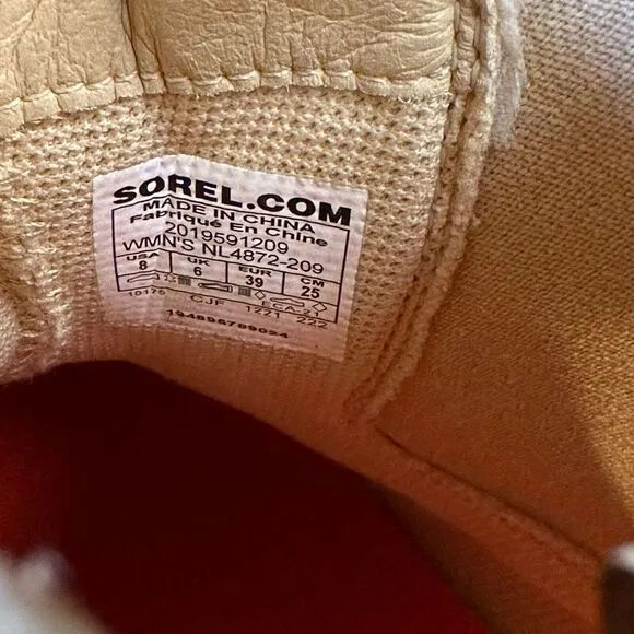 New Womens Sorel Hi-Line EQ Tan Suede‎ Waterproof Casual Chelsea Boots Size 8 M