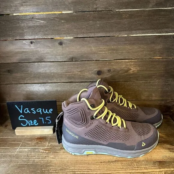 New Womens Vasque Sparrow Breeze LT Purple Suede Mid‎ Hiking Boots Size 7.5 M