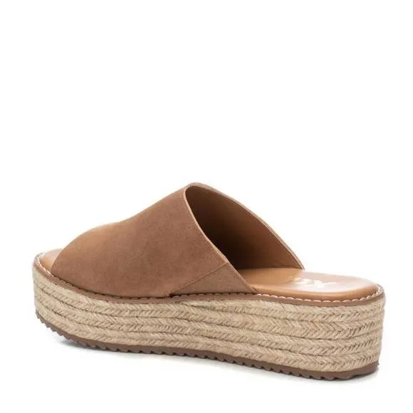 NEW XTI women's leather casual sandals in camel