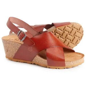 NEW Yokono Made in Spain Sling Back X-Band Wedge Sandals - Leather For Women367s