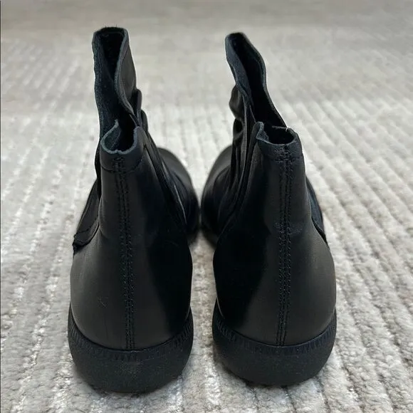 New Munro Women's Scout Black Leather Boots Sz 9 N