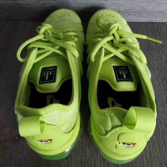 New Nike Air VaporMax Plus Running Shoes Volt Tennis Ball DX1784-300 Size 8