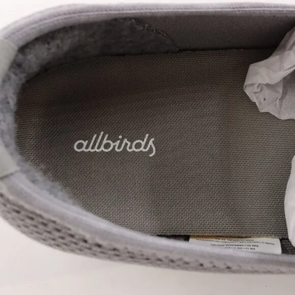 NIB Allbirds Men's Tree Lounger Shoes in Mist/White US Size 12