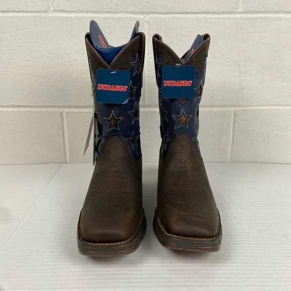 NIB Durango Lady Rebel Women's Vintage Flag Western Boot Size 9M DRD0409 NEW