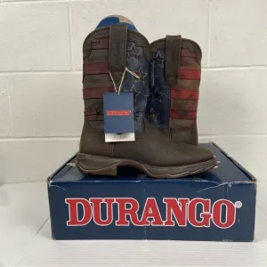 NIB Durango Lady Rebel Women's Vintage Flag Western Boot Size 9M DRD0409 NEW