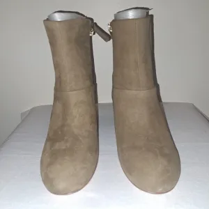 NIB Nine West Luella Women's Block High Heel Ankle Boots Side Zip Size 9 M