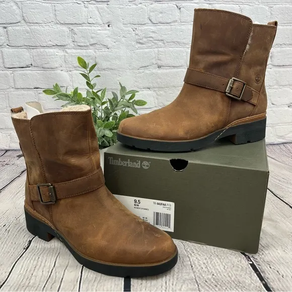 NIB Timberland Graceyn Waterproof Chukka Biker Boots Sz 10
