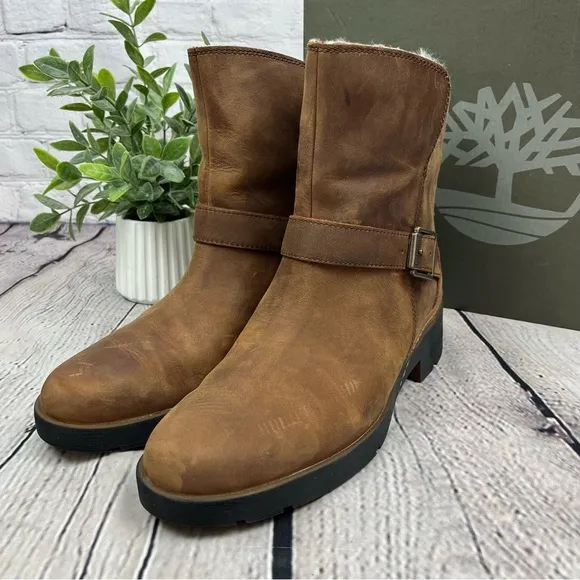 NIB Timberland Graceyn Waterproof Chukka Biker Boots Sz 10
