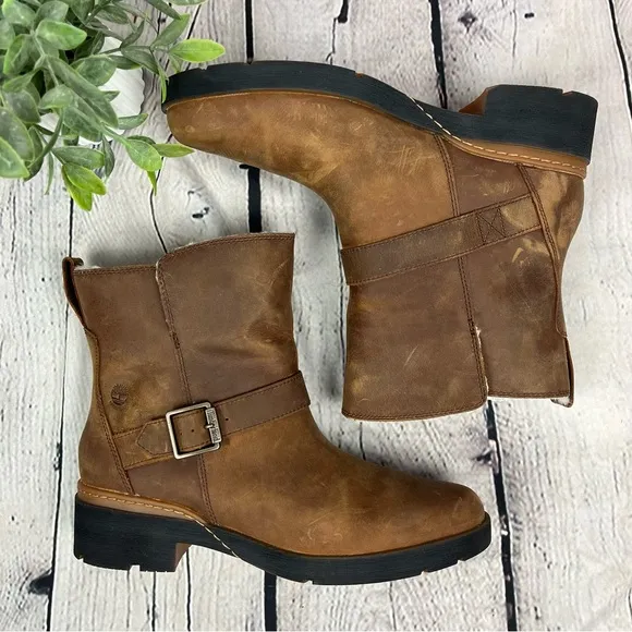 NIB Timberland Graceyn Waterproof Chukka Biker Boots Sz 10