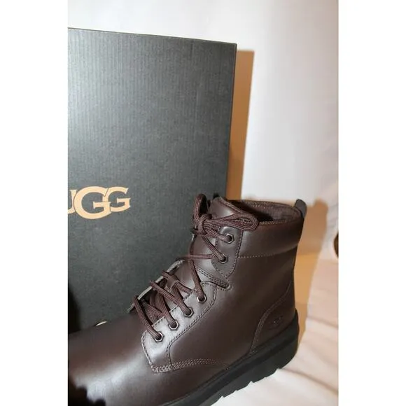 NIB‎ UGG MEN'S WATERPROOF BURLEIGH WORK CASUAL LEATHER BOOTS STOUT
