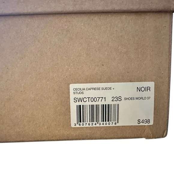 NIB Zadig &amp; Voltaire Women's Cecilia Caprese Suede   Studs (37) US 6.  $498