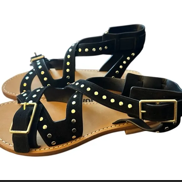 NIB Zadig &amp; Voltaire Women's Cecilia Caprese Suede   Studs (37) US 6.  $498
