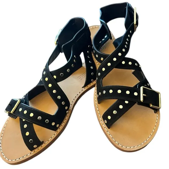 NIB Zadig &amp; Voltaire Women's Cecilia Caprese Suede   Studs (37) US 6.  $498